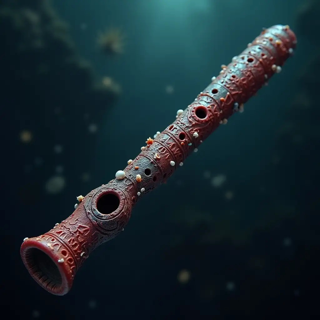 Abyssal-Coral-Flute-Carved-with-Ancient-Marine-Symbols-and-Pearls