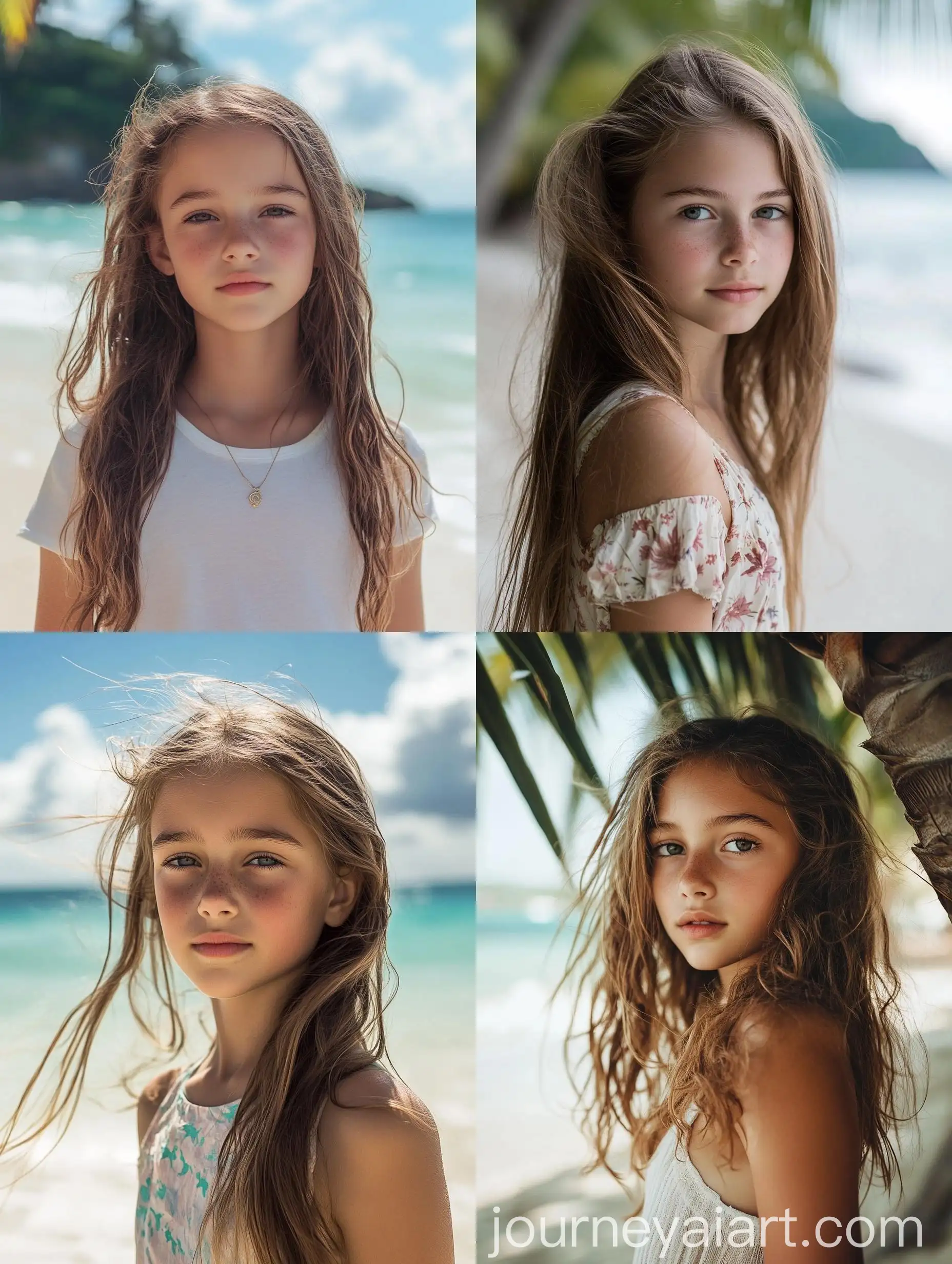 Portrait-of-a-13YearOld-Girl-on-a-Tropical-Beach
