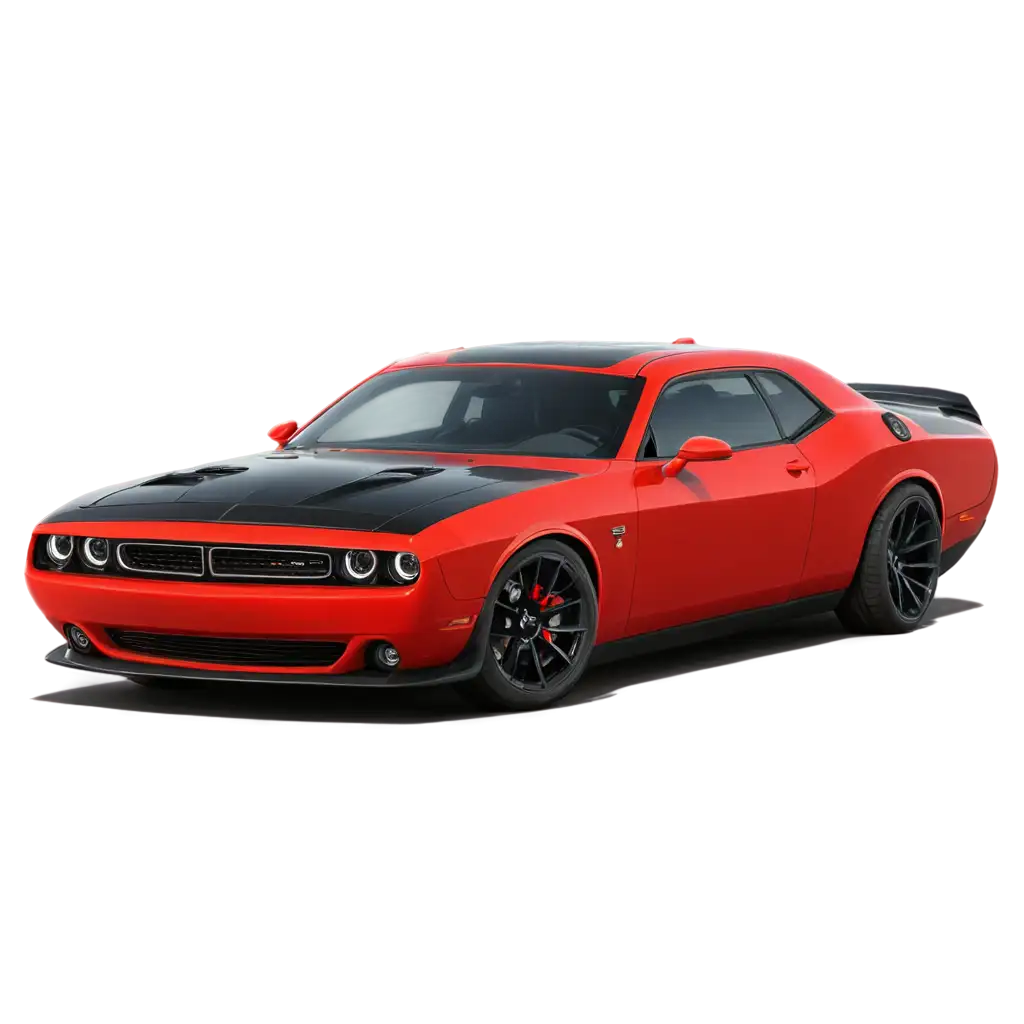 Sleek-Red-Muscle-Car-PNG-Dodge-Challenger-SRT-Super-Stock-Design-for-Automotive-Enthusiasts