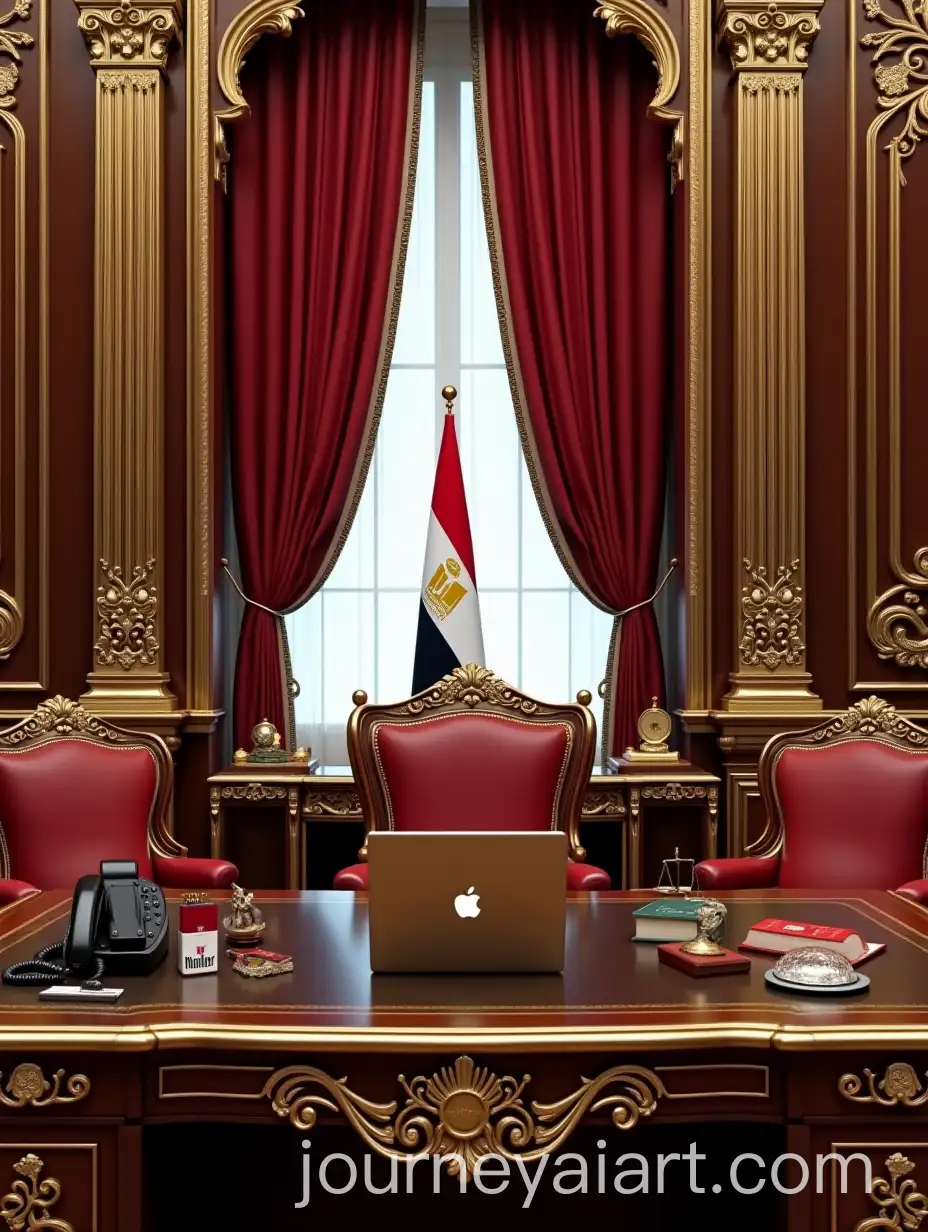 Luxurious-Presidential-Office-with-Rococo-Style-and-Golden-Accents