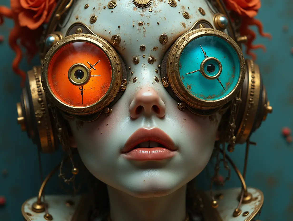 Surrealistic questions for the artificial unconscious of Steampunk