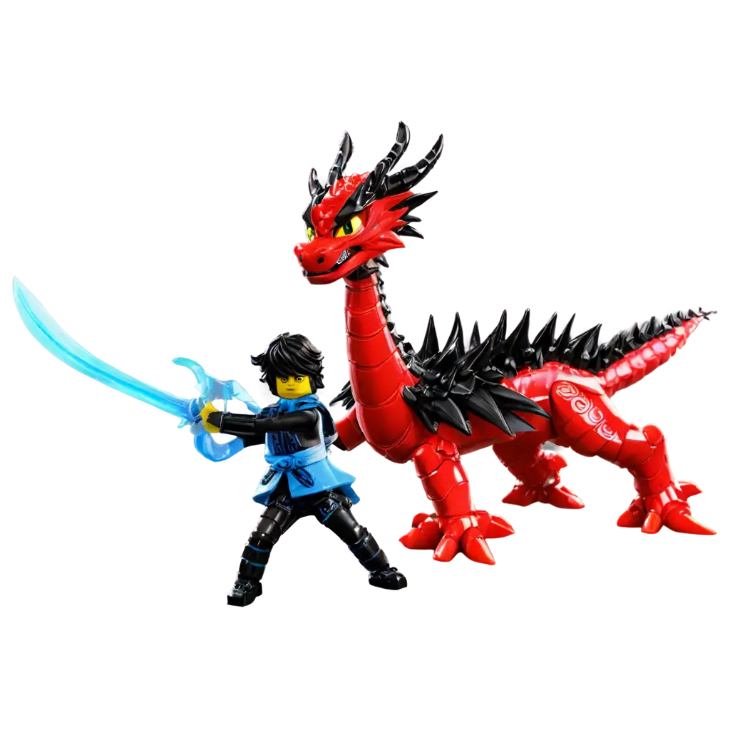 Sane-from-Ninjago-and-a-Dragon-in-Fighting-Position-HighQuality-PNG-Image-for-Digital-Art-and-Merchandise