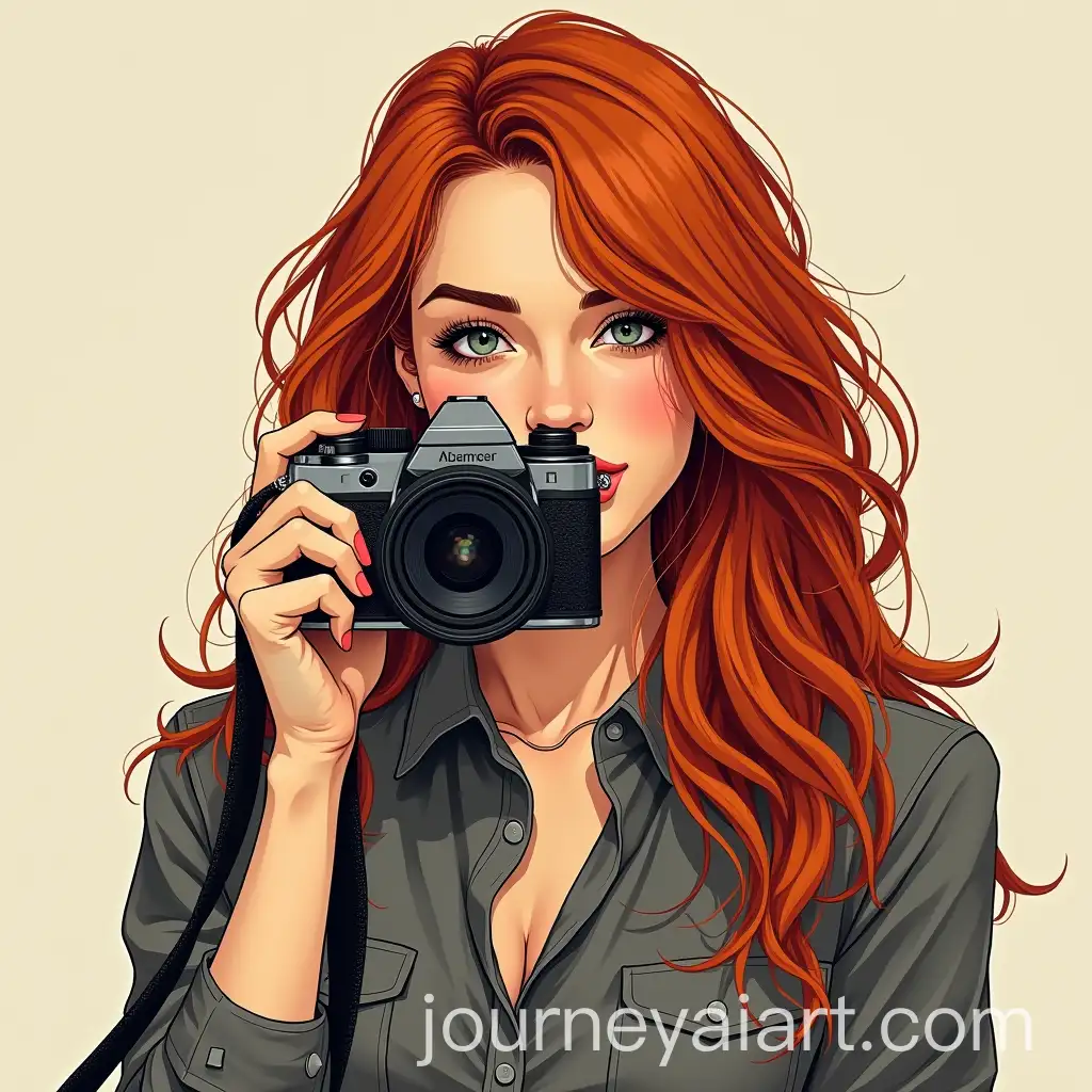 RedHeaded-Woman-Holding-Camera-in-Hell-with-Caption-I-Thought-It-Was-OK