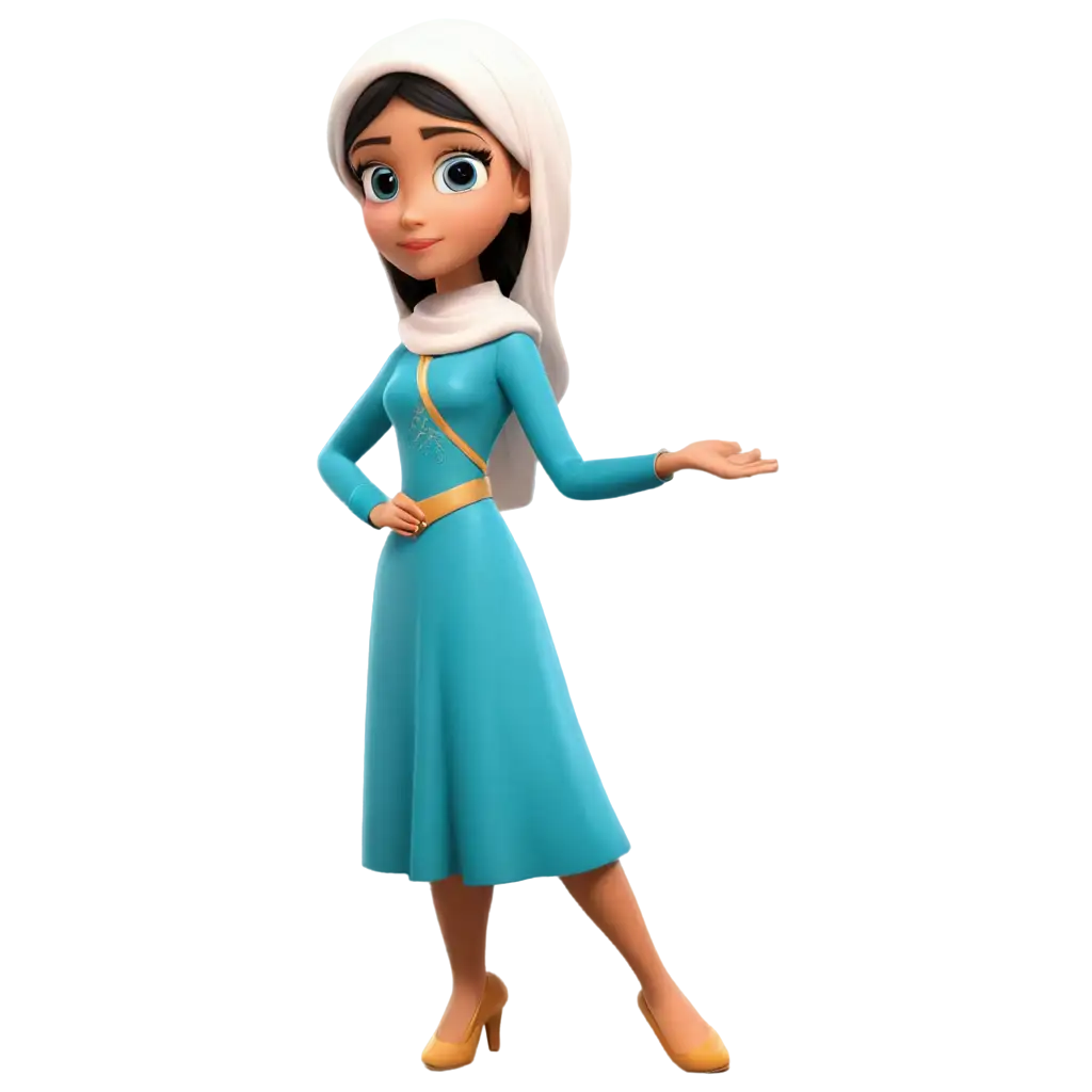 3D-Cartoon-Muslim-Princess-PNG-A-Vibrant-and-Culturally-Rich-Digital-Asset