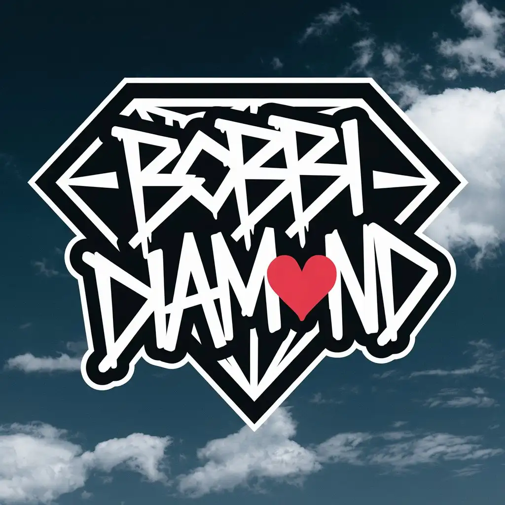 PunkInspired-Diamond-Graffiti-Logo-for-Bobbi-Diamond-with-Femme-Aesthetic