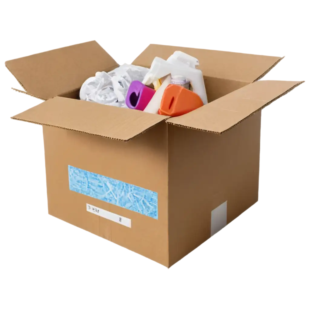 Cardboard-Box-with-Items-Written-on-It-PNG-HighQuality-Image-for-Digital-Projects