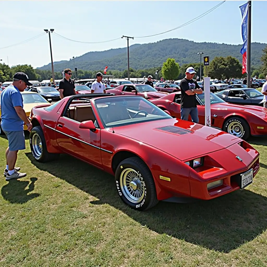 Hot Rods Displayed at a Major Car Show