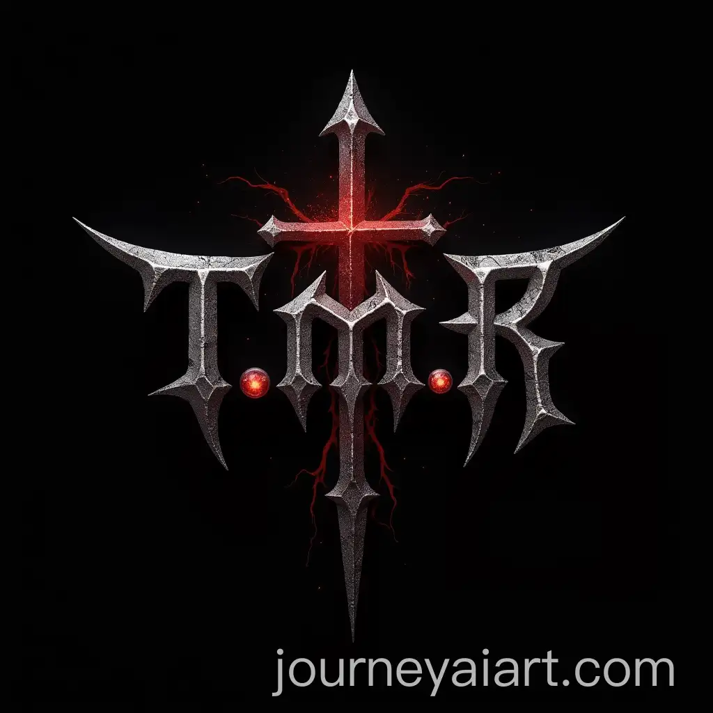 Dark-Gothic-Logo-for-Tico-Metal-Records-with-Occult-Motifs