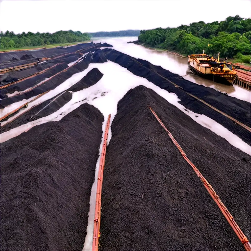 Ship-Loading-Coal-on-Siak-River-Riau-PNG-Image-for-HighQuality-Visuals