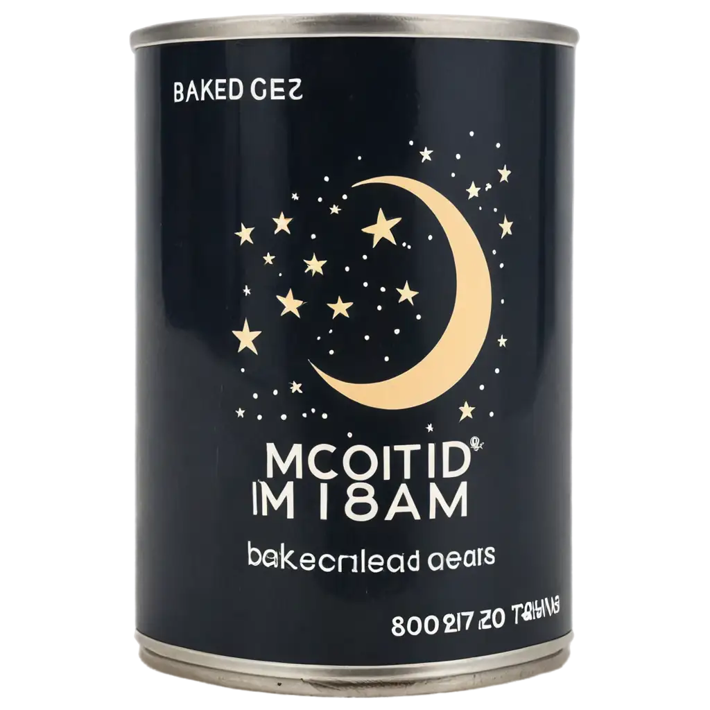 HighQuality-PNG-Image-of-a-Can-of-Baked-Beans-with-Black-Label-and-Moon-Logo