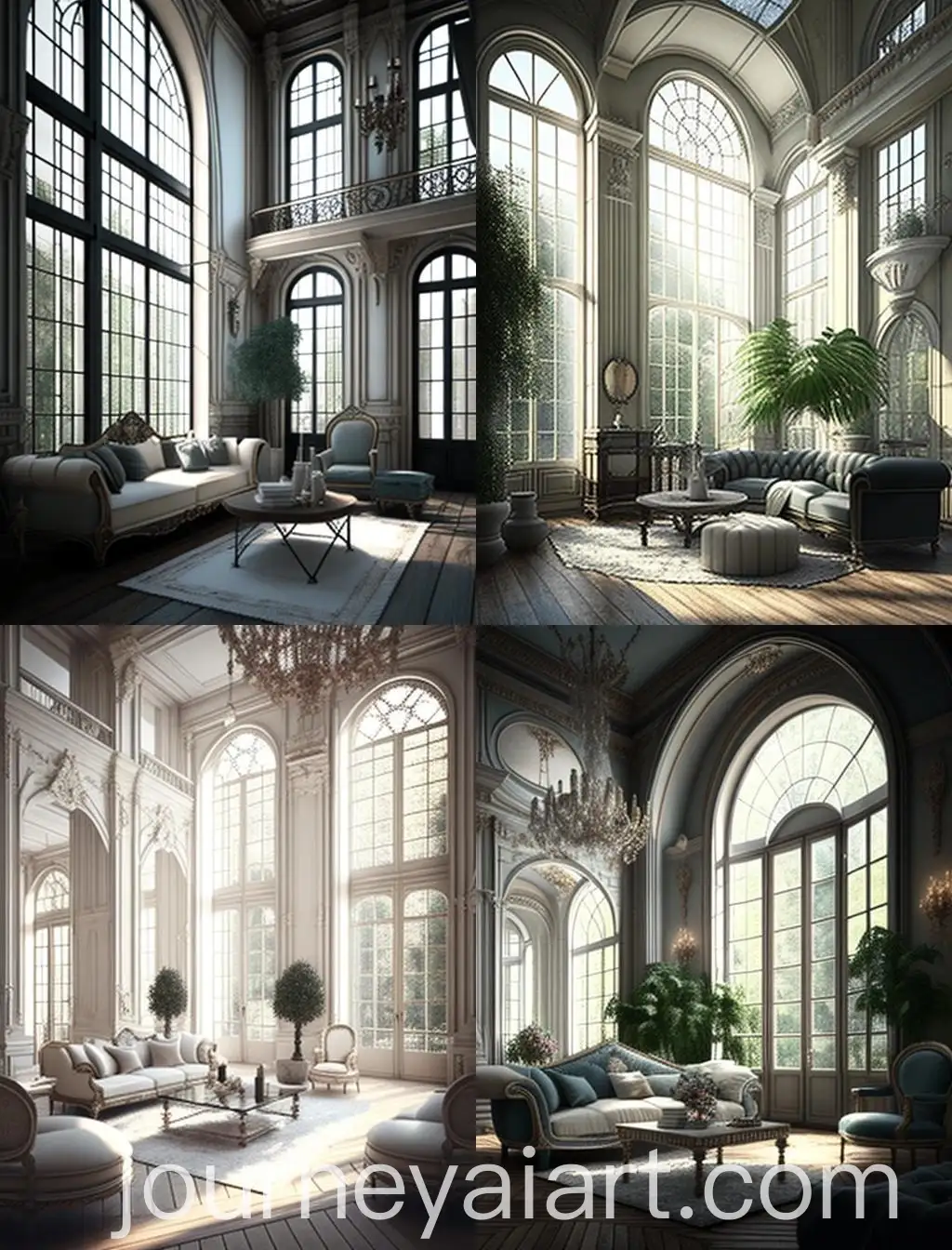 Elegant-French-Style-Mansion-Living-Room-with-Large-Windows