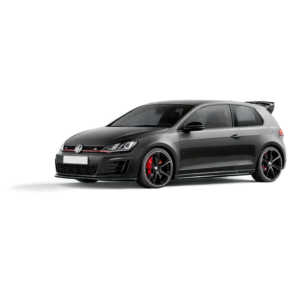 HighQuality-PNG-of-a-Black-Volkswagen-GTI-MK7-with-Twin-Turbo-on-the-Road