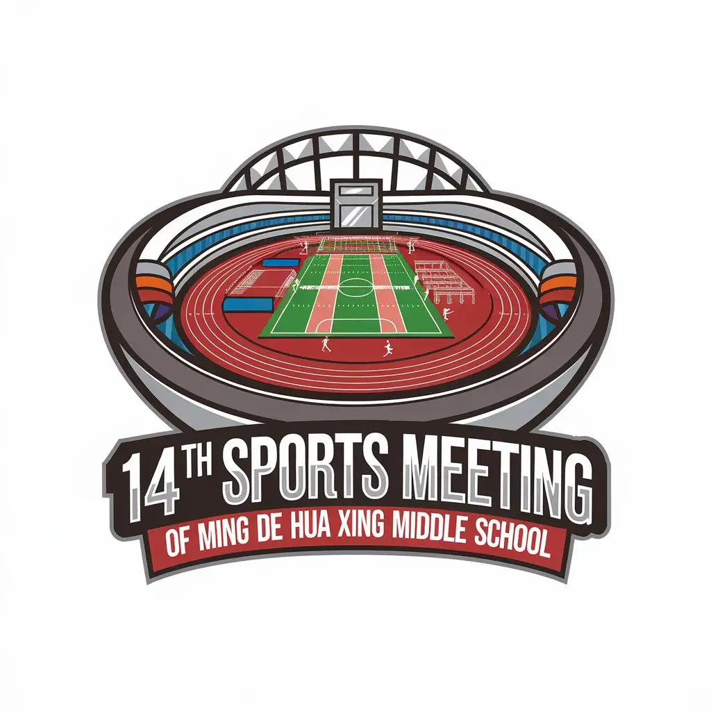 LOGO-Design-For-14th-Sports-Meeting-of-Ming-De-Hua-Xing-Middle-School-Athletic-Meet-Theme