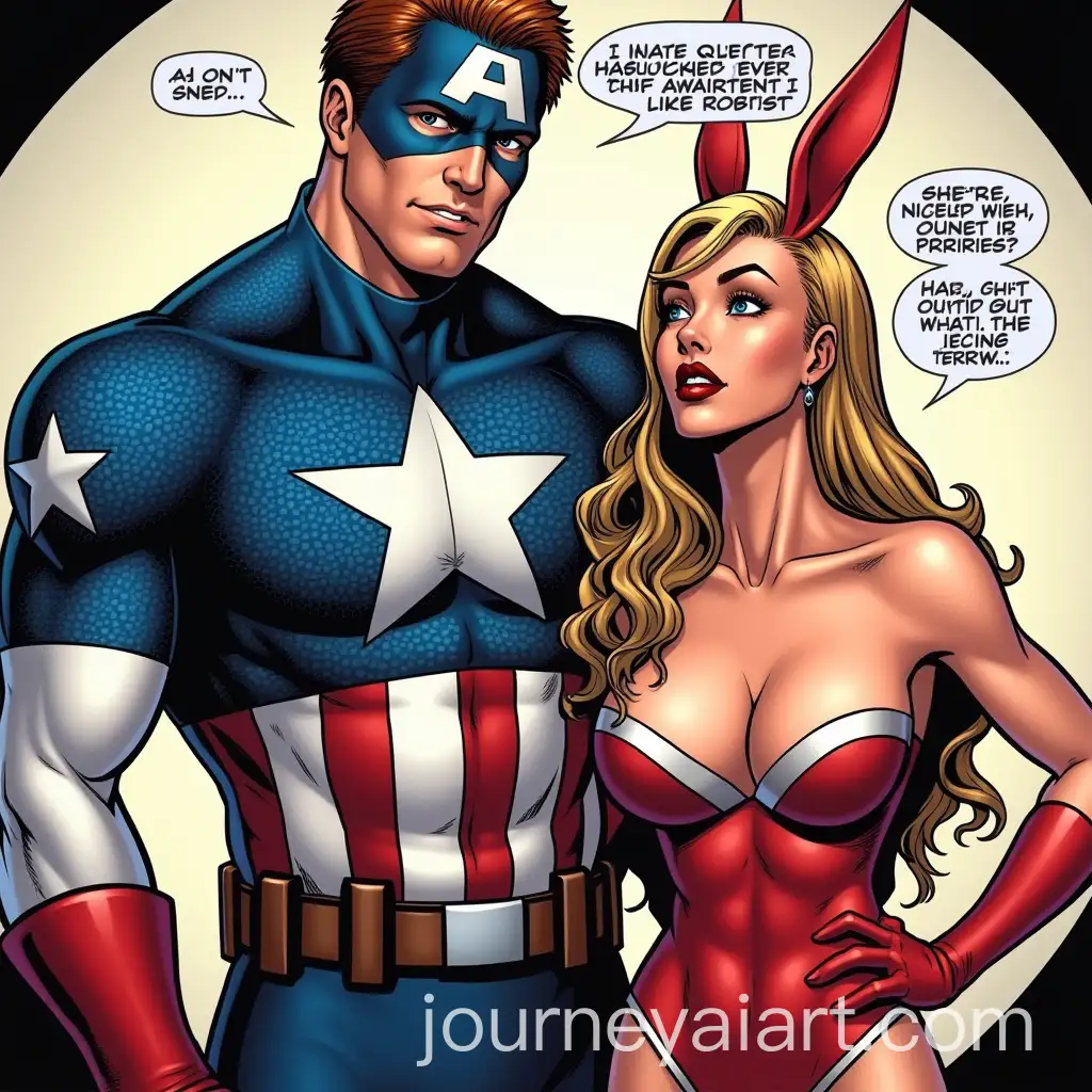 Captain-America-and-Jessica-Rabbit-Comic-Style-Crossover