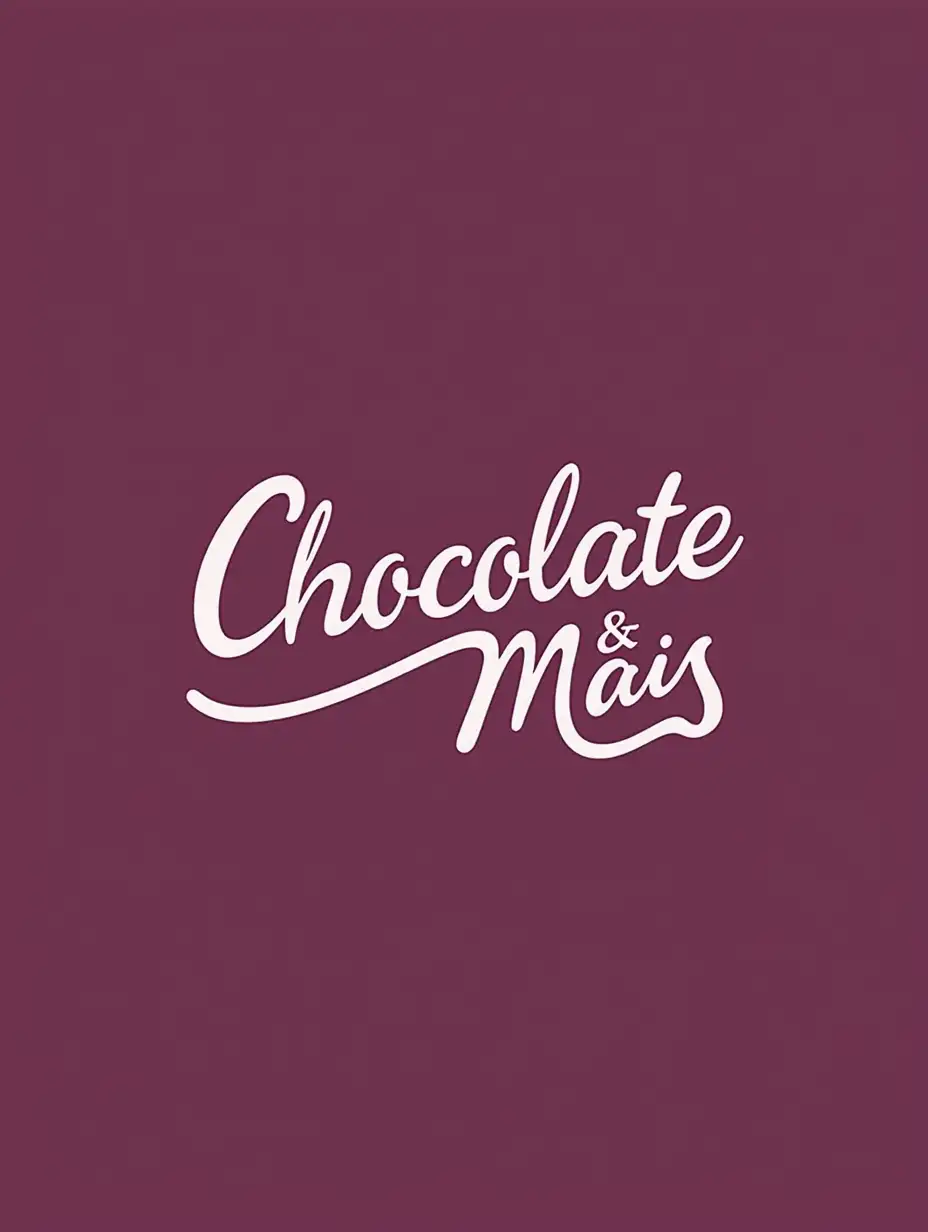 logo of an instagram store that sells german products like: chocolates, creams, ketchup and biscuits, but most are chocolates. The name of the store is Chococolate&Mais. Make an image professional, beautiful and attractive, it should have milka chocolate's purple color...