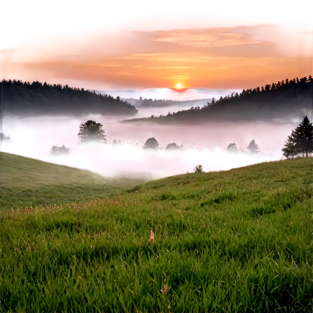 Serene-Sunrise-over-the-Meadow-Enhance-Your-Online-Presence-with-a-Stunning-PNG-Image