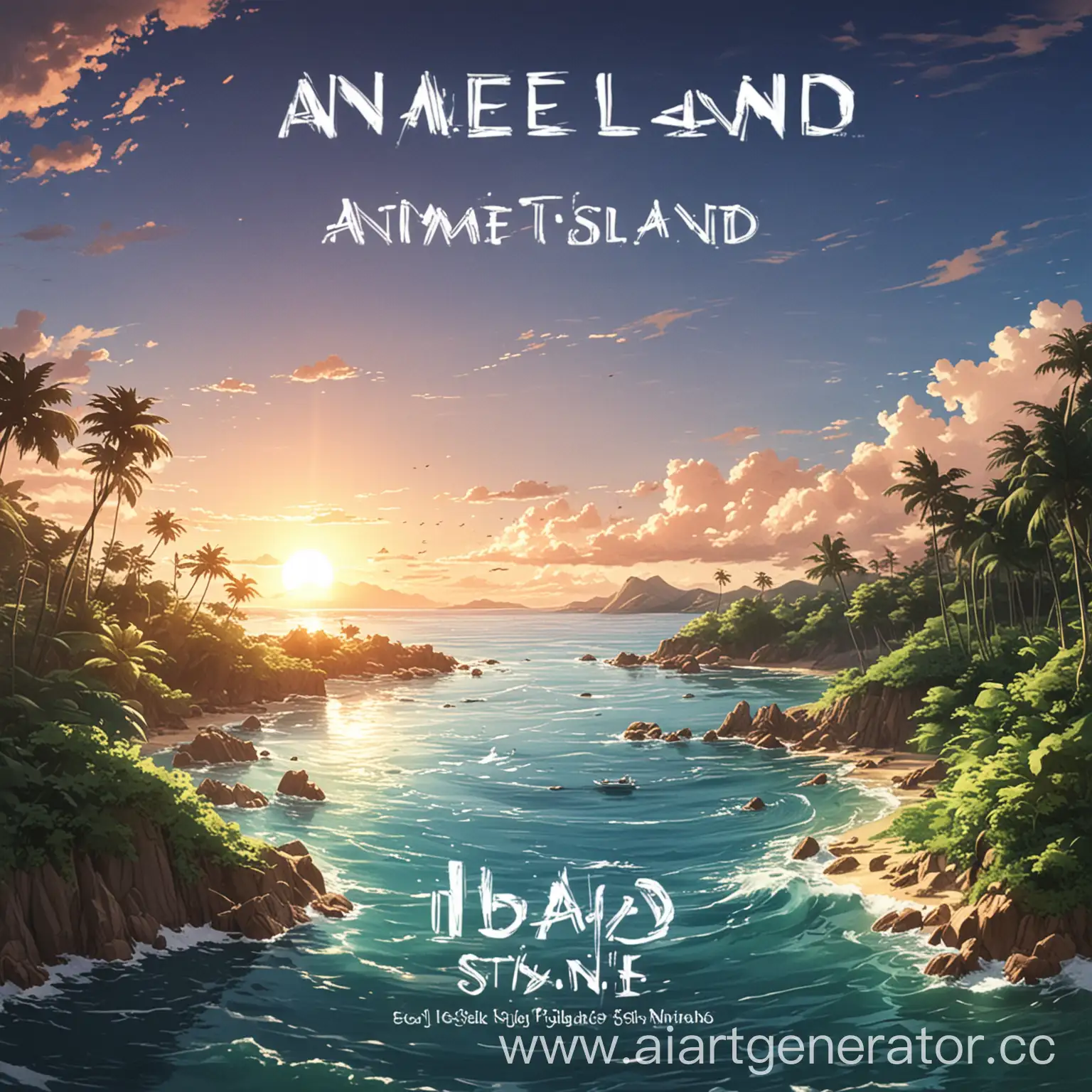 Anime-Style-Track-Cover-Art-Featuring-Island-Scene