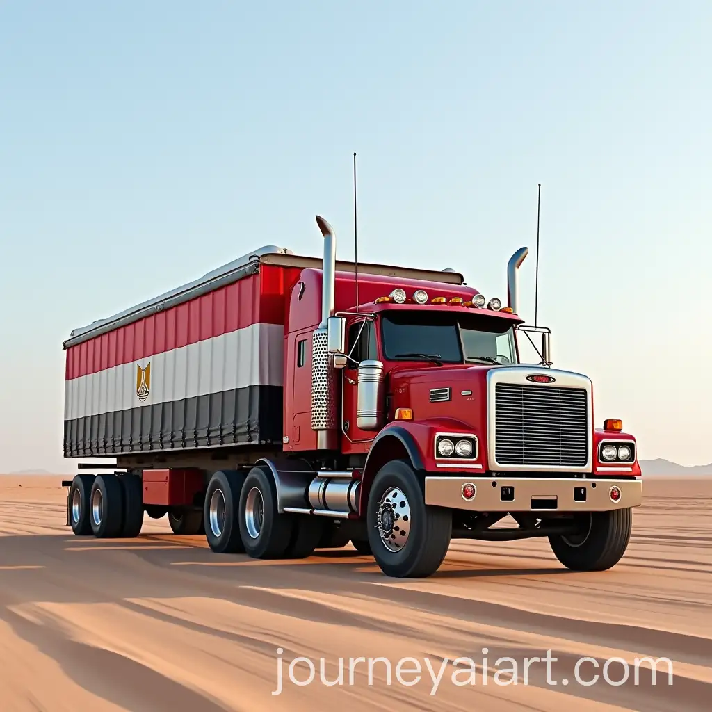 Loaded-Trucks-with-Egypt-Flag-and-United-Azm-Company-Branding