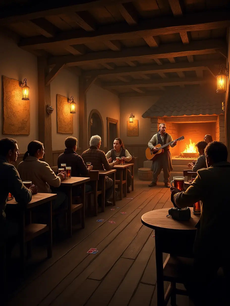 Lively-Dark-Fantasy-Tavern-Interior-with-Guitarist-and-Clinking-Mugs