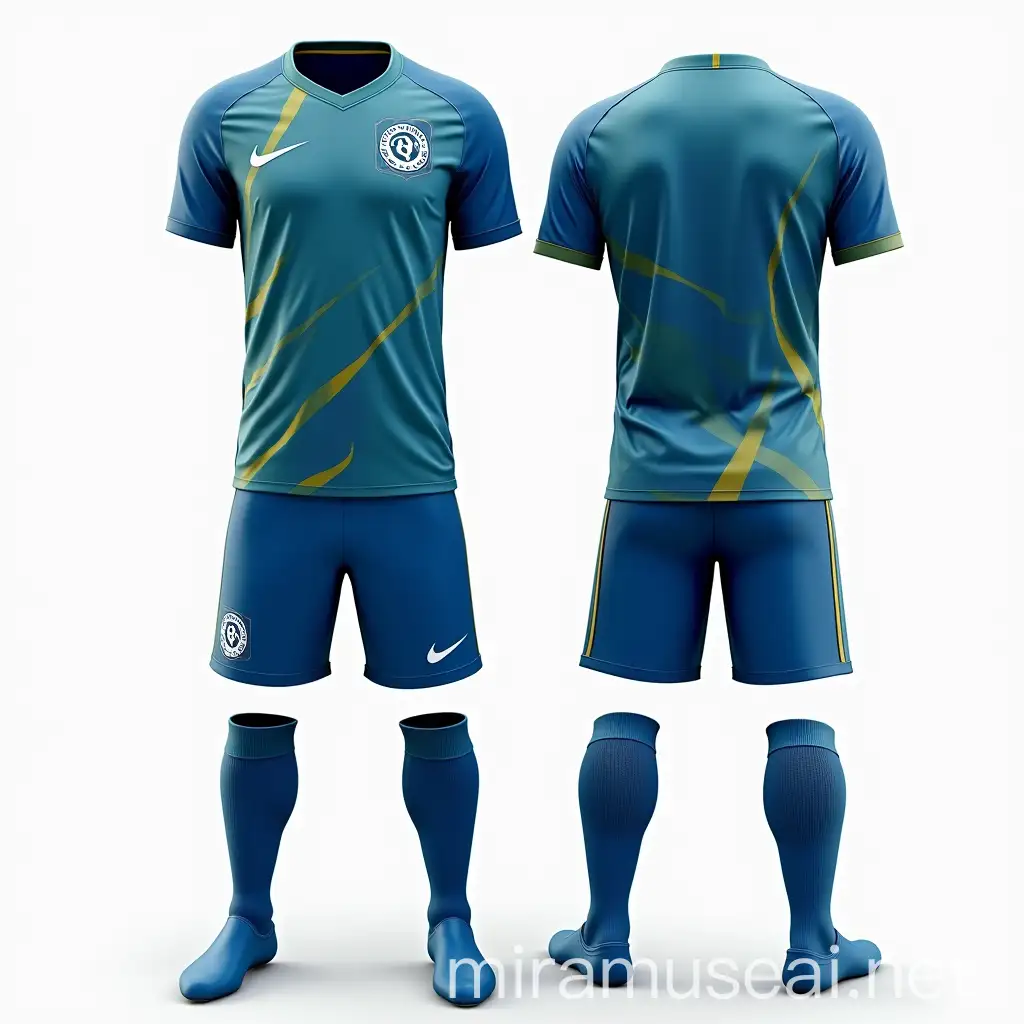 Modern Soccer Sports Kit Design in Vibrant Colors