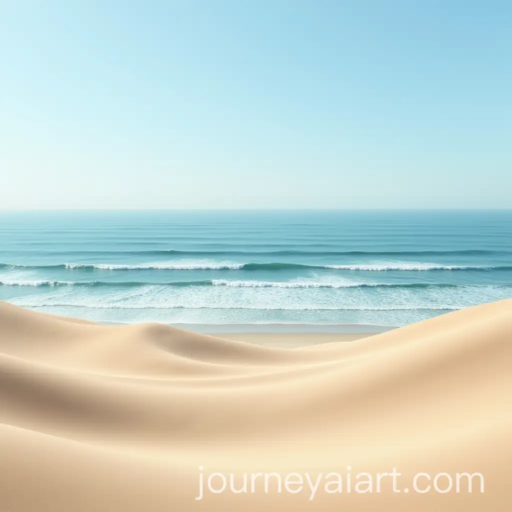 Sand-Dunes-and-Blue-Sea-with-Waves-in-the-Background