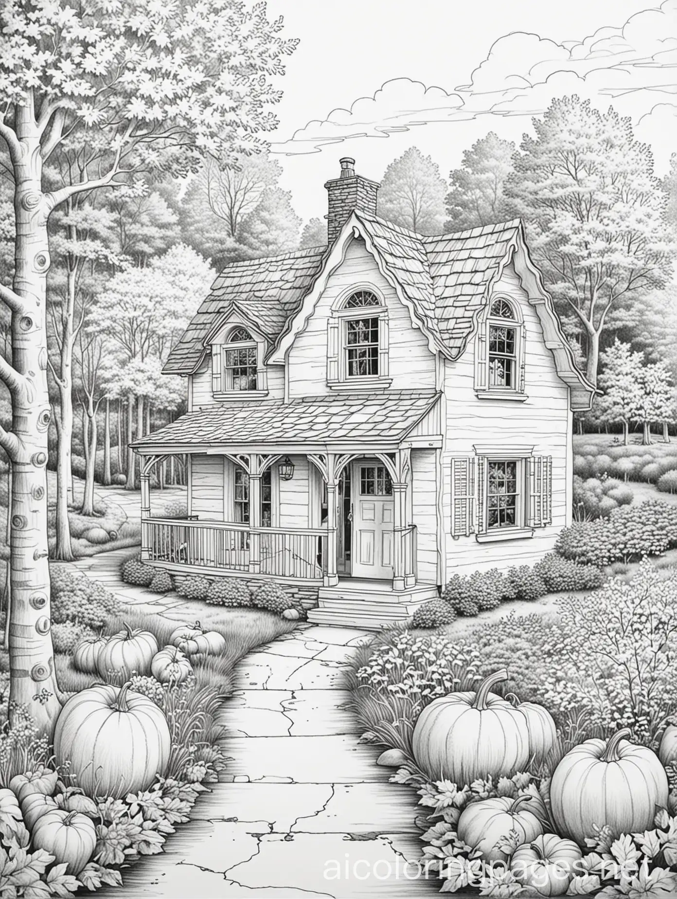 Fall-Cottage-Line-Drawing-Coloring-Page-for-Kids