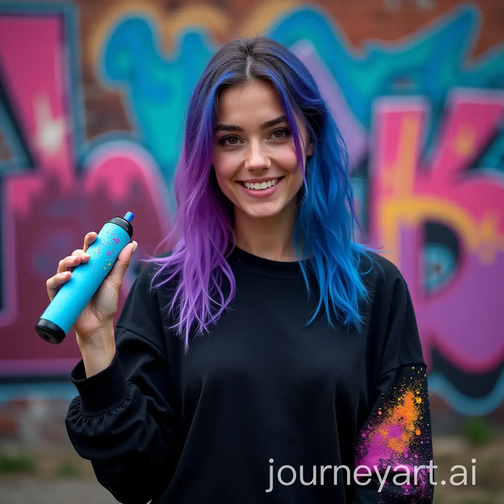 Young-Woman-with-Neon-Hair-and-Graffiti-Holding-Paint-Bomb