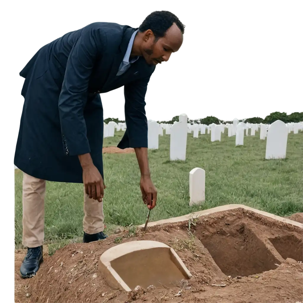 Somali-Person-Bowing-to-a-Grave-Emotional-PNG-Image-Capturing-Reverence-and-Remembrance