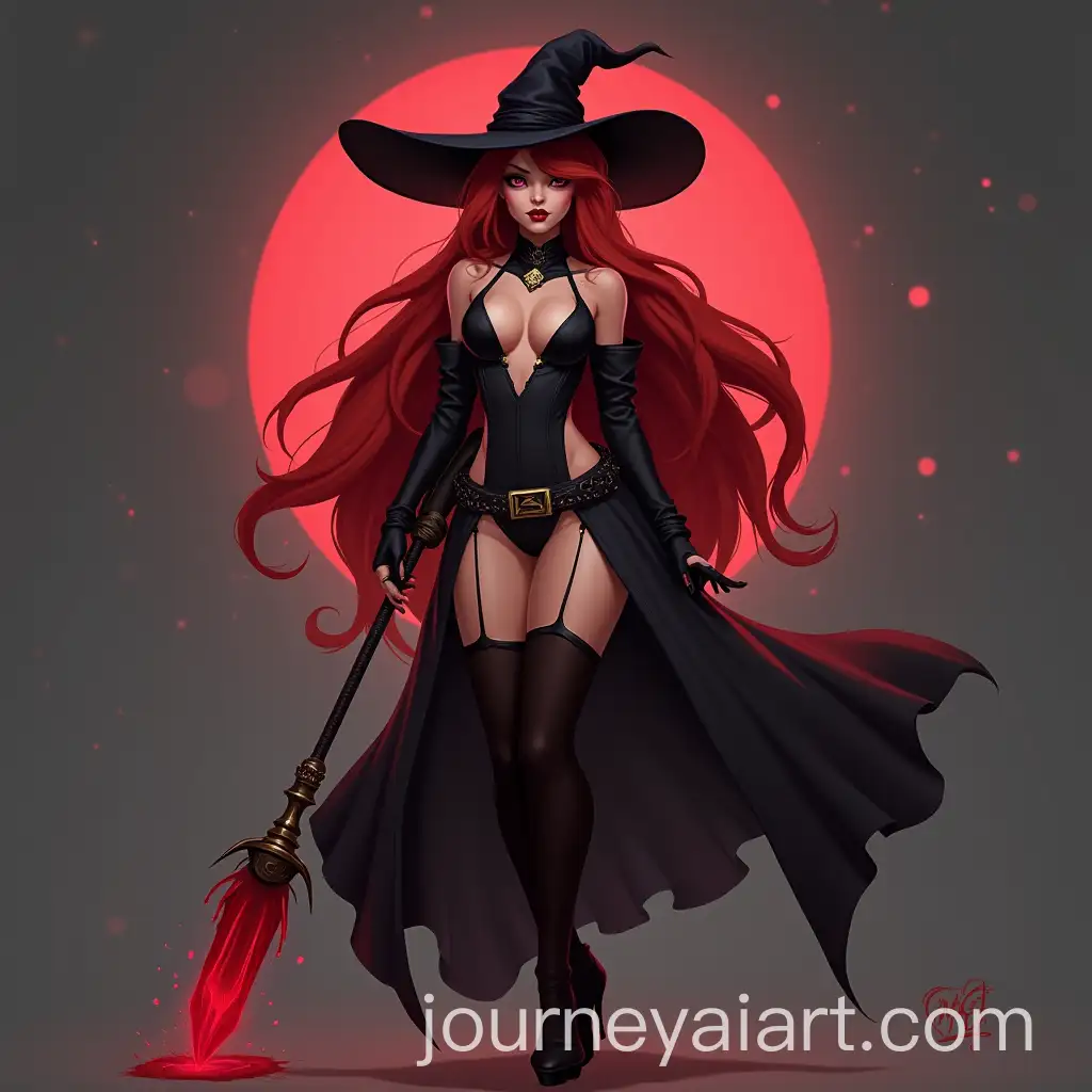 RedHaired-Witch-in-LuxInspired-Outfit-with-Subtle-Charm