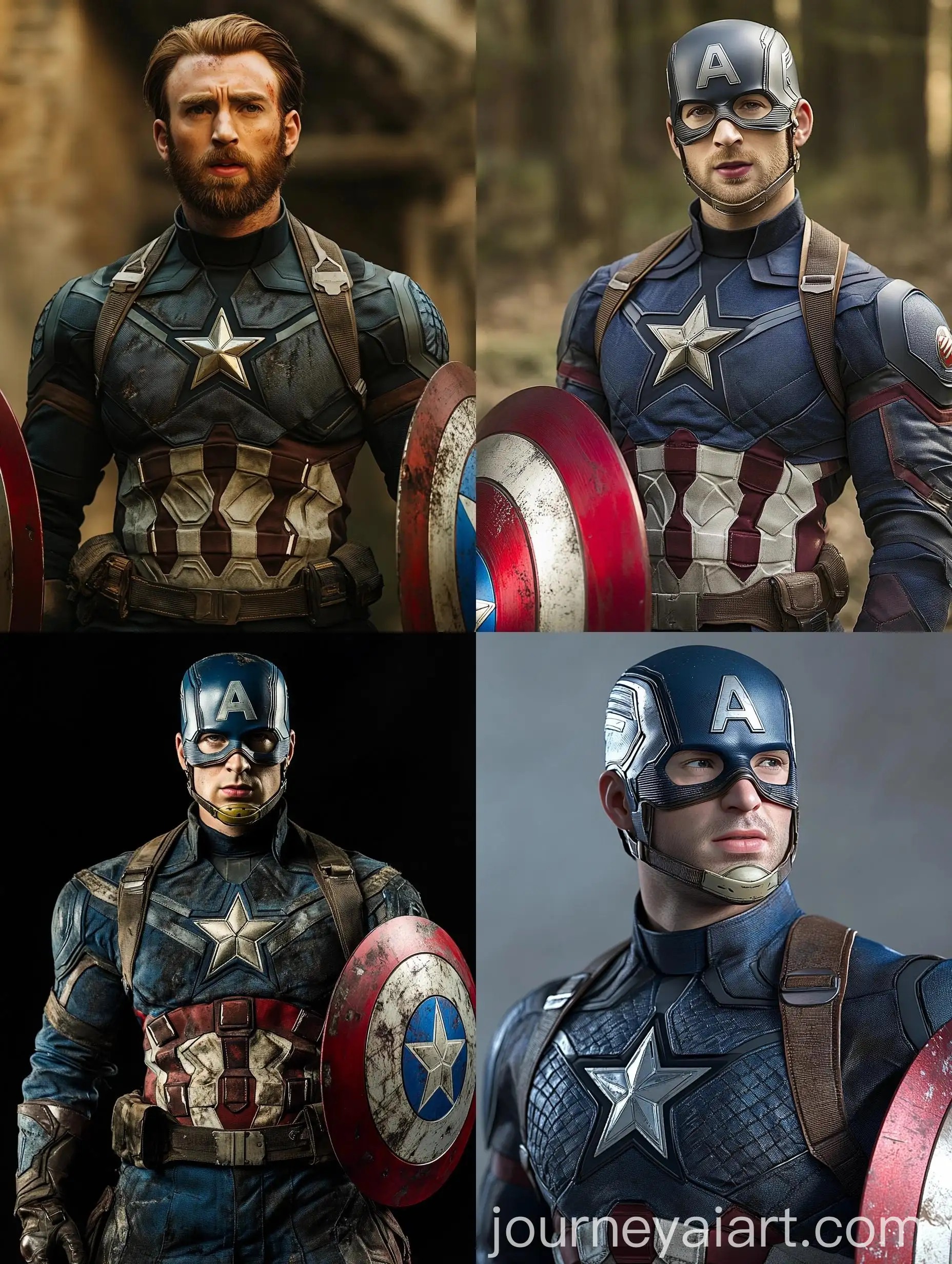 Military-Pose-of-Captain-America-Without-Helmet-and-Shield