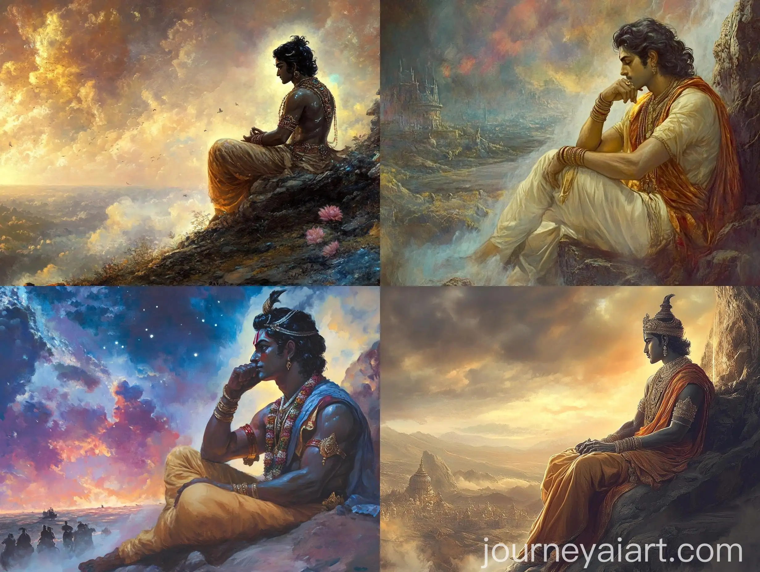 Arjuna-Contemplating-the-Eternal-Soul-on-the-Battlefield