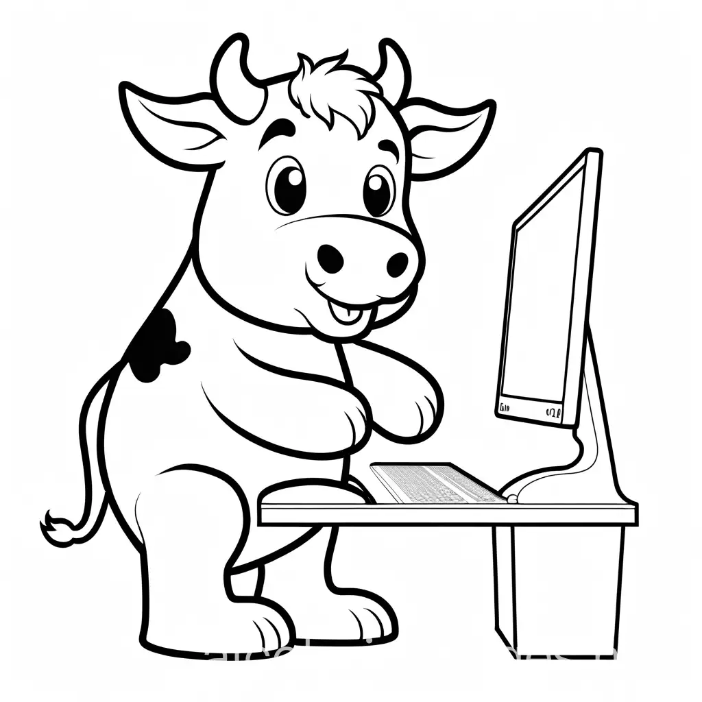 Cute-Cow-Typing-on-a-Computer-Coloring-Page-for-Kids