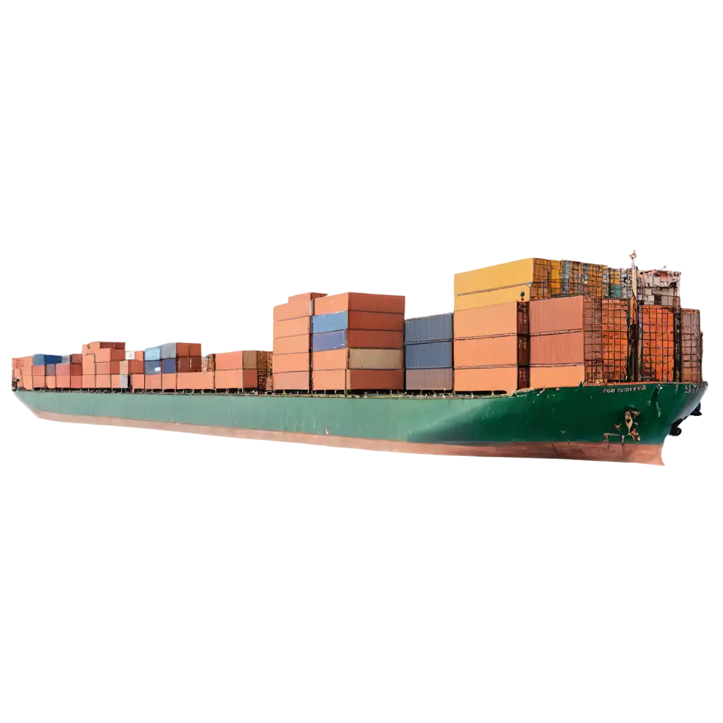 HighQuality-PNG-Image-of-a-Ship-with-Containers-for-Seamless-Integration