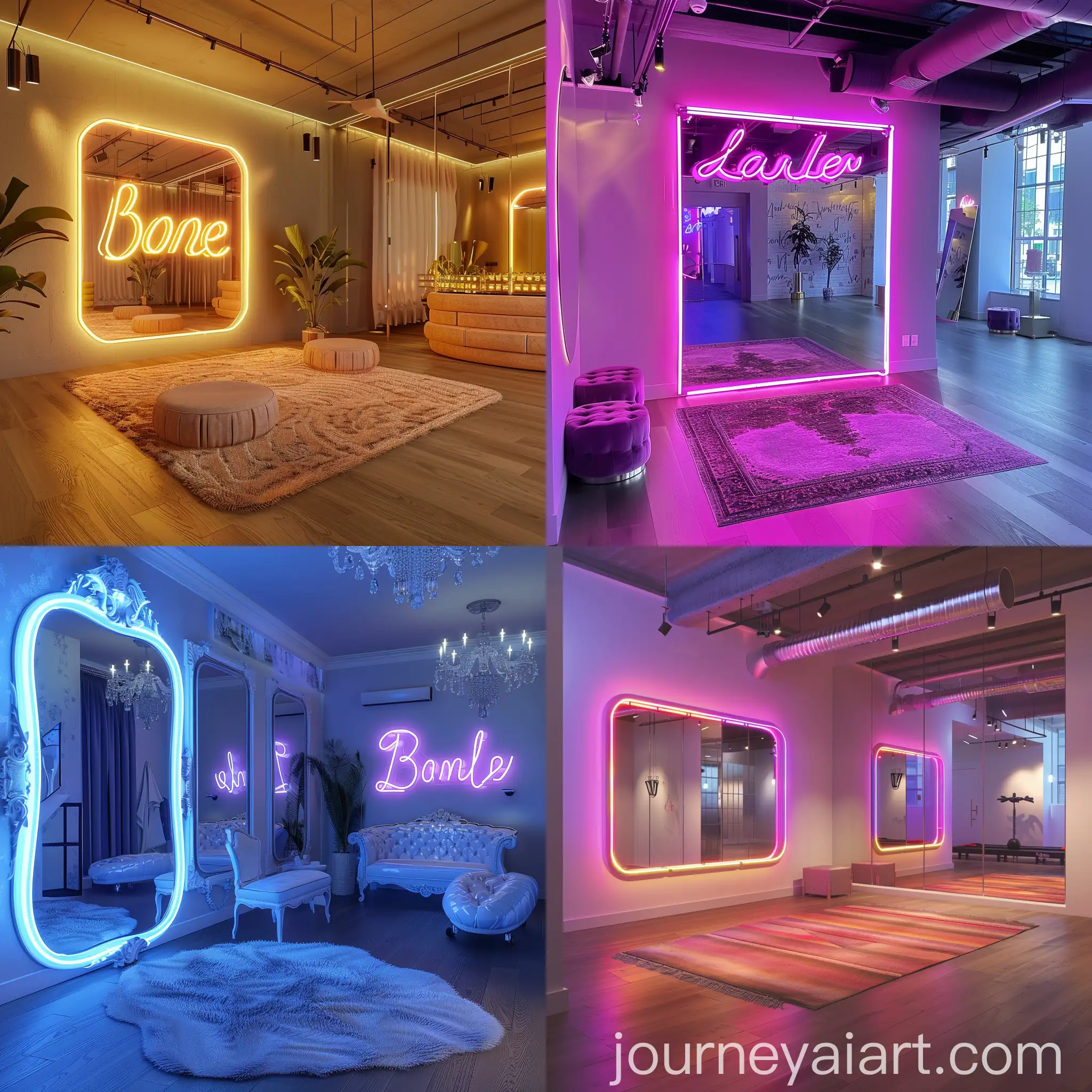 Luxury-Dance-Studio-Interior-with-Modern-Decor-and-Neon-Sign