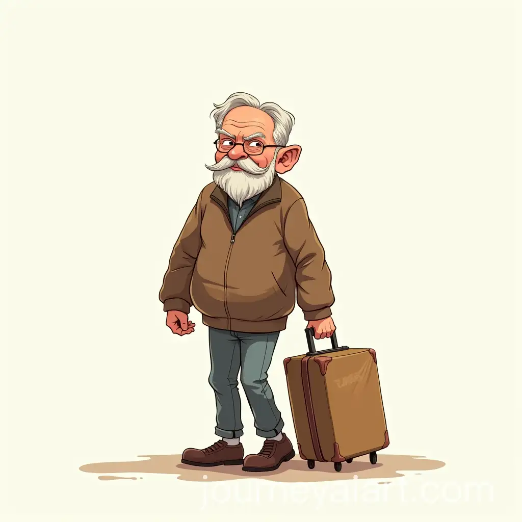 Elderly-Man-Delivering-Luggage-in-a-Simple-Sketch