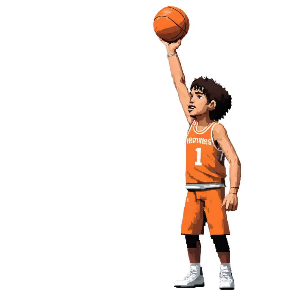 HighQuality-PNG-Pixel-Art-of-a-Basketball-Player-with-Hand-Up