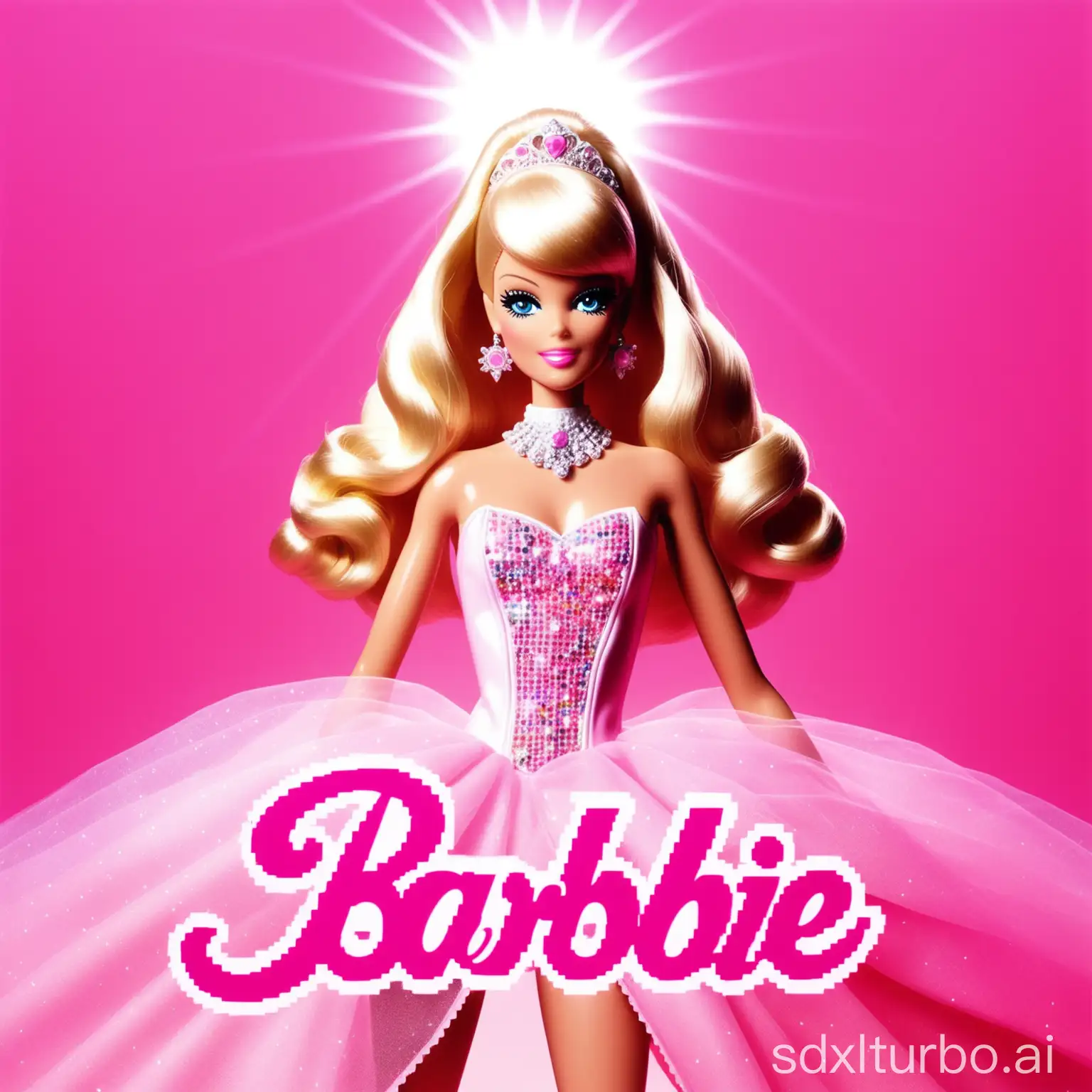 Barbie-Album-Cover-with-Pink-Color-Scheme-and-Divine-White-Light-Background