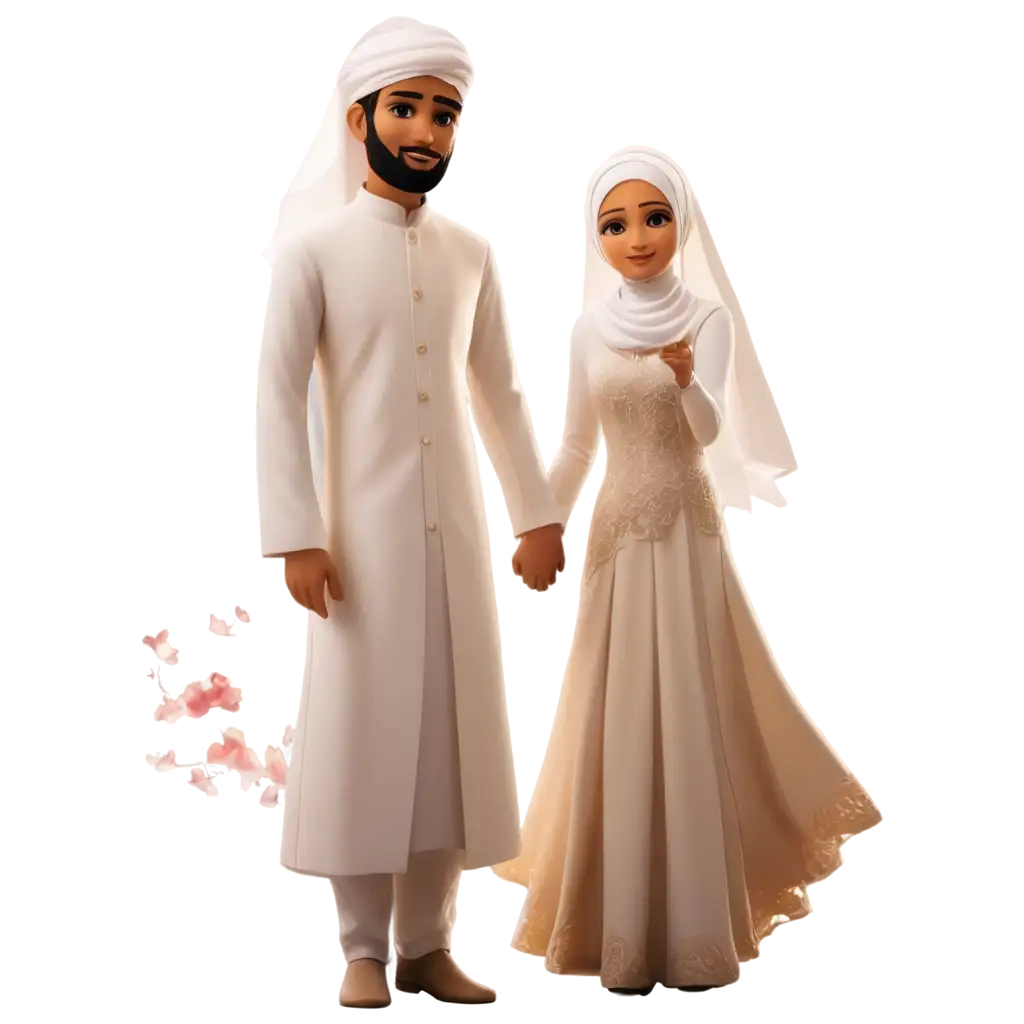 Stunning-Muslim-Wedding-Couple-Anime-PNG-for-Celebrating-Love-and-Tradition