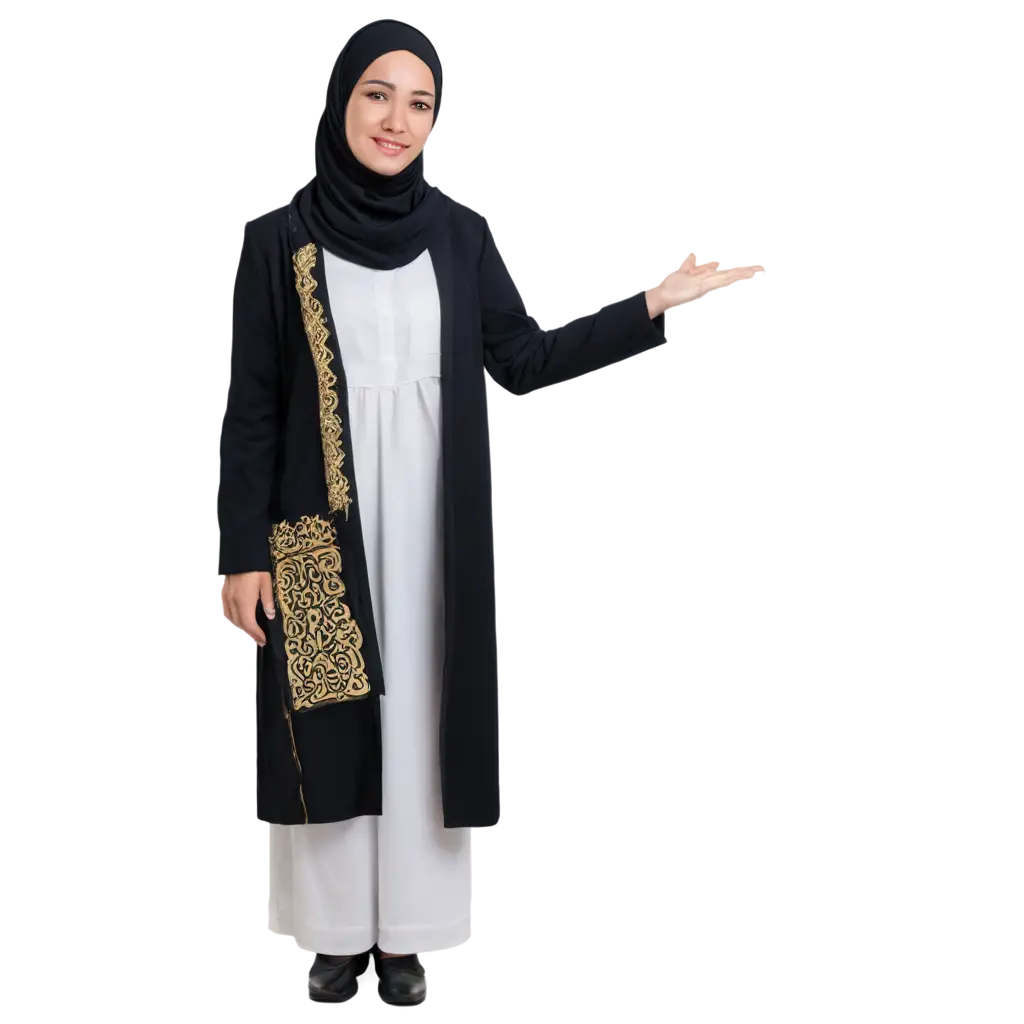 Indonesian-Woman-in-White-Muslim-Hajj-Clothing-PNG-for-Stunning-Poster-Designs