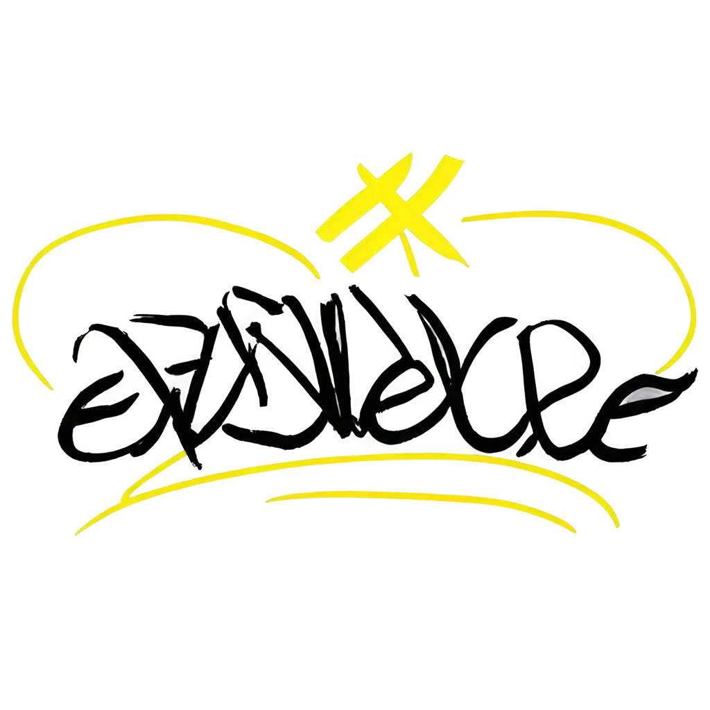 Graffiti-Style-Logo-in-Yellow-and-Black-PNG-Representing-Intelligence-and-Excellence