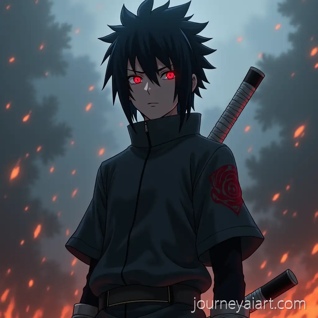 Confident-Young-Uchiha-Shinobi-with-Mangeky-Sharingan-on-Misty-Battlefield