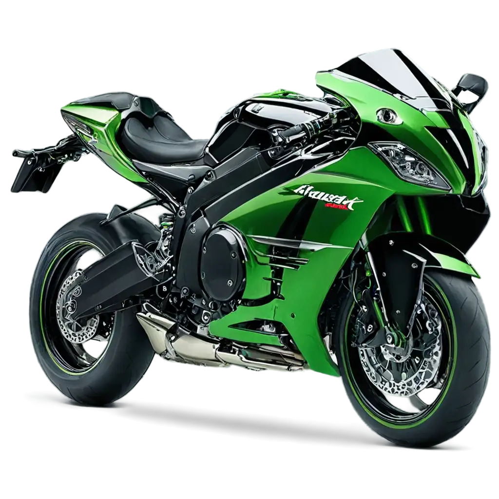 HighQuality-Kawasaki-Ninja-H2R-PNG-Image-in-Green-Color