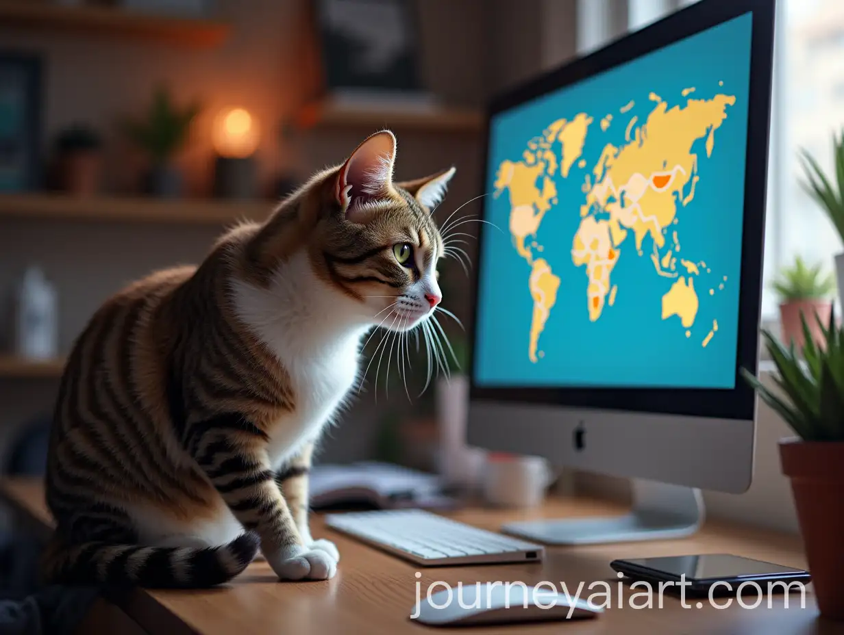 Creative-Cat-Graphic-Designer-Working-with-Artistic-Flair