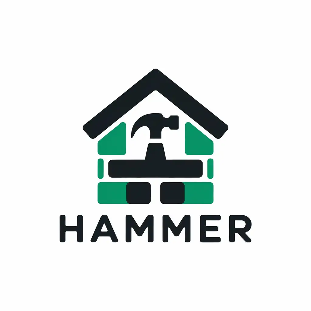 LOGO-Design-For-Hammer-House-and-Hammer-Theme-with-Clear-Background