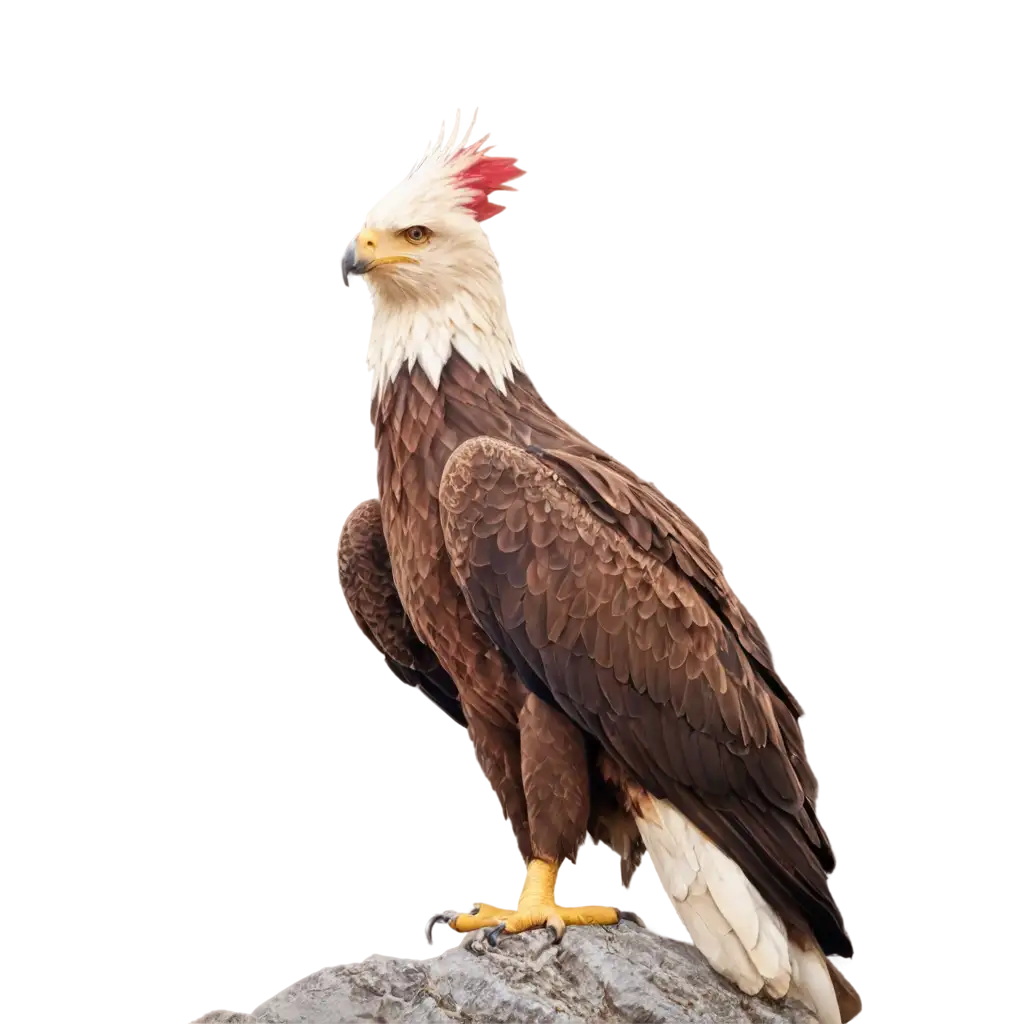 Stunning-PNG-Image-of-a-Giant-Eagle-Sitting-on-a-Mountain-Perfect-for-Nature-Enthusiasts