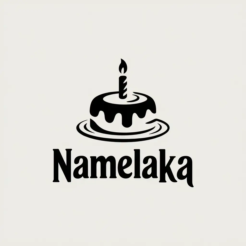 LOGO-Design-for-Namelaka-Cake-Symbol-with-Elegant-Typography-on-a-Clear-Background