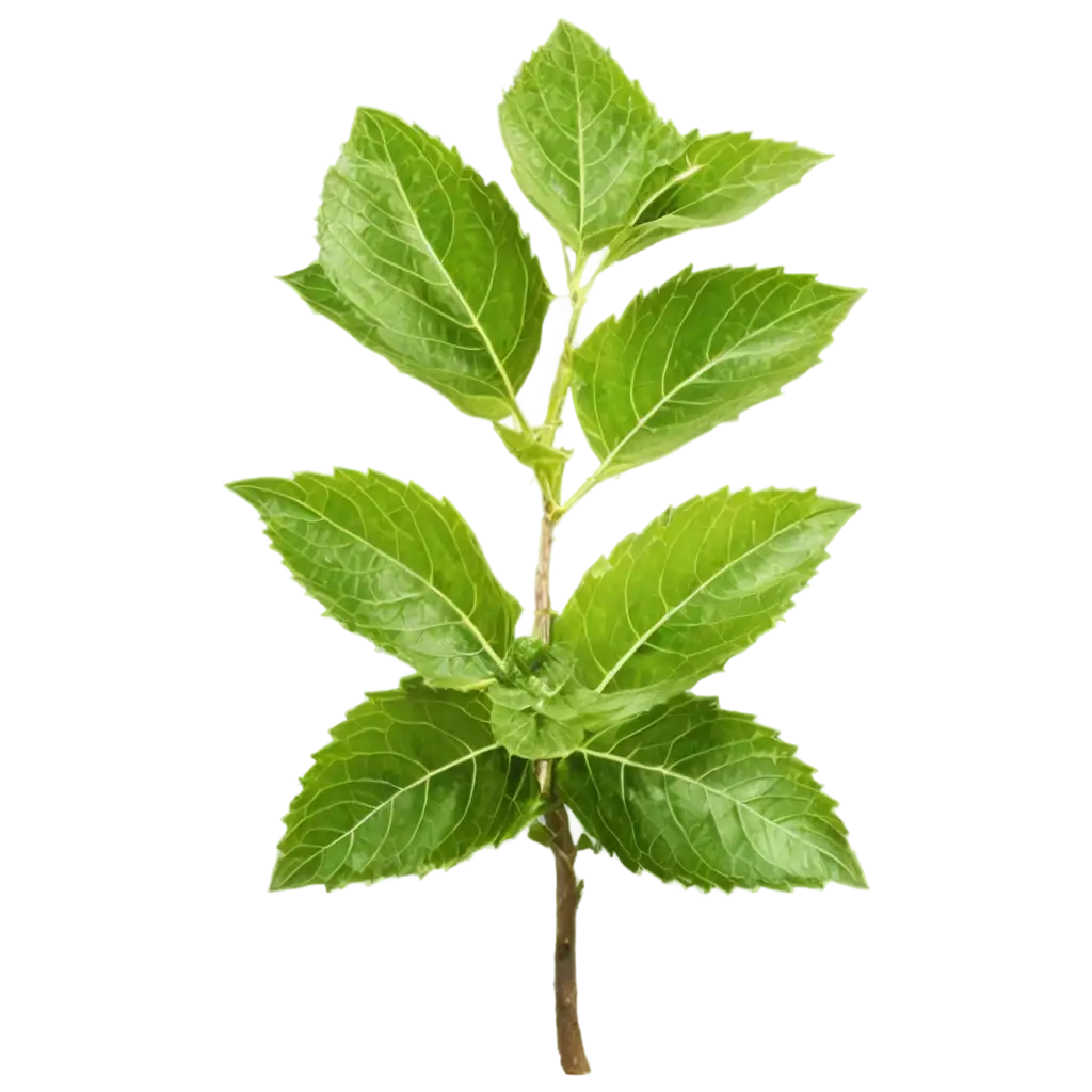 Patchouli-Tree-with-Juicy-Green-Leaves-PNG-HighQuality-TransparentPNG-Image-Usage-Analysis-Image-for-Design-and-Illustration
