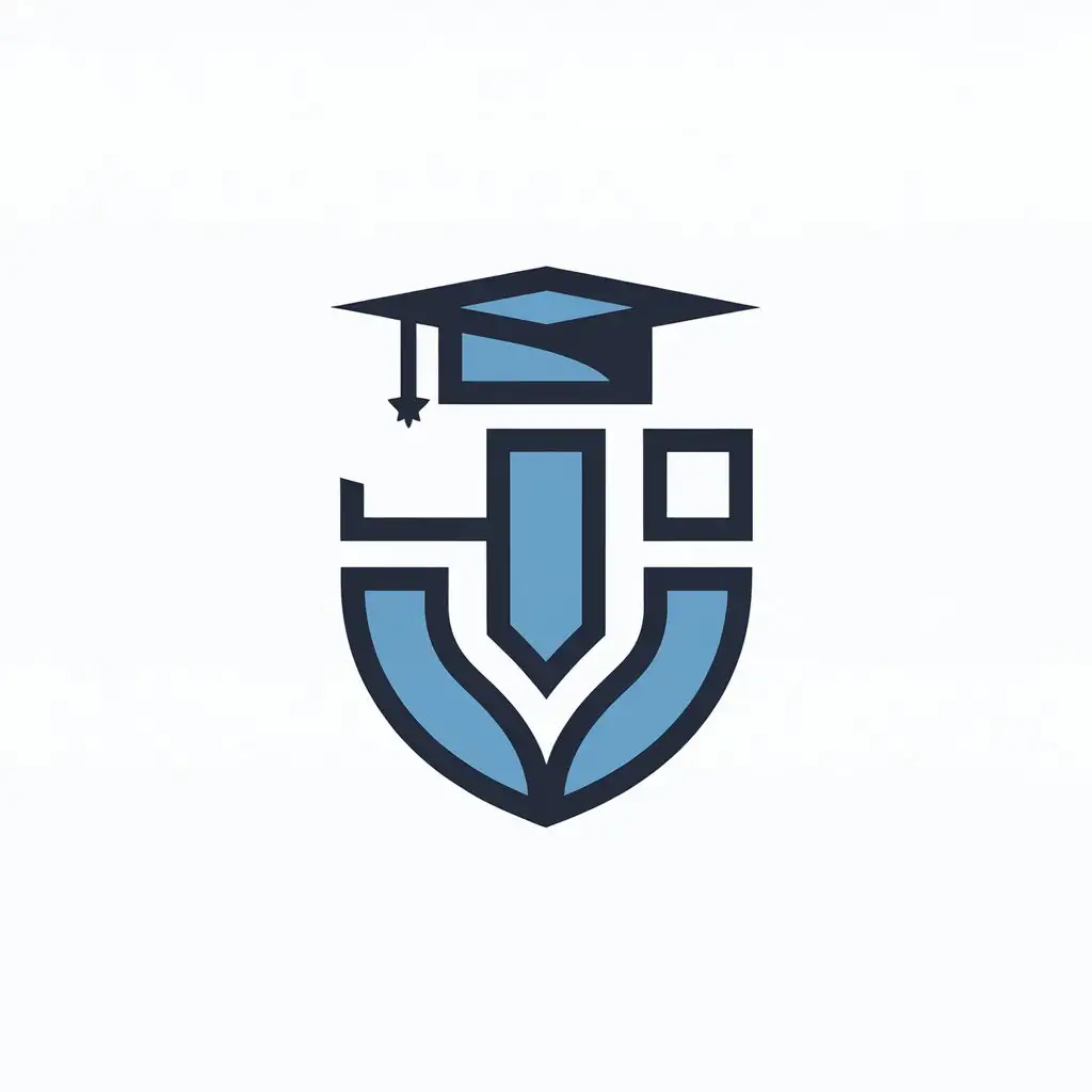 LOGO Design for JLU VectorBased J Symbol for Education Industry with Clear Background