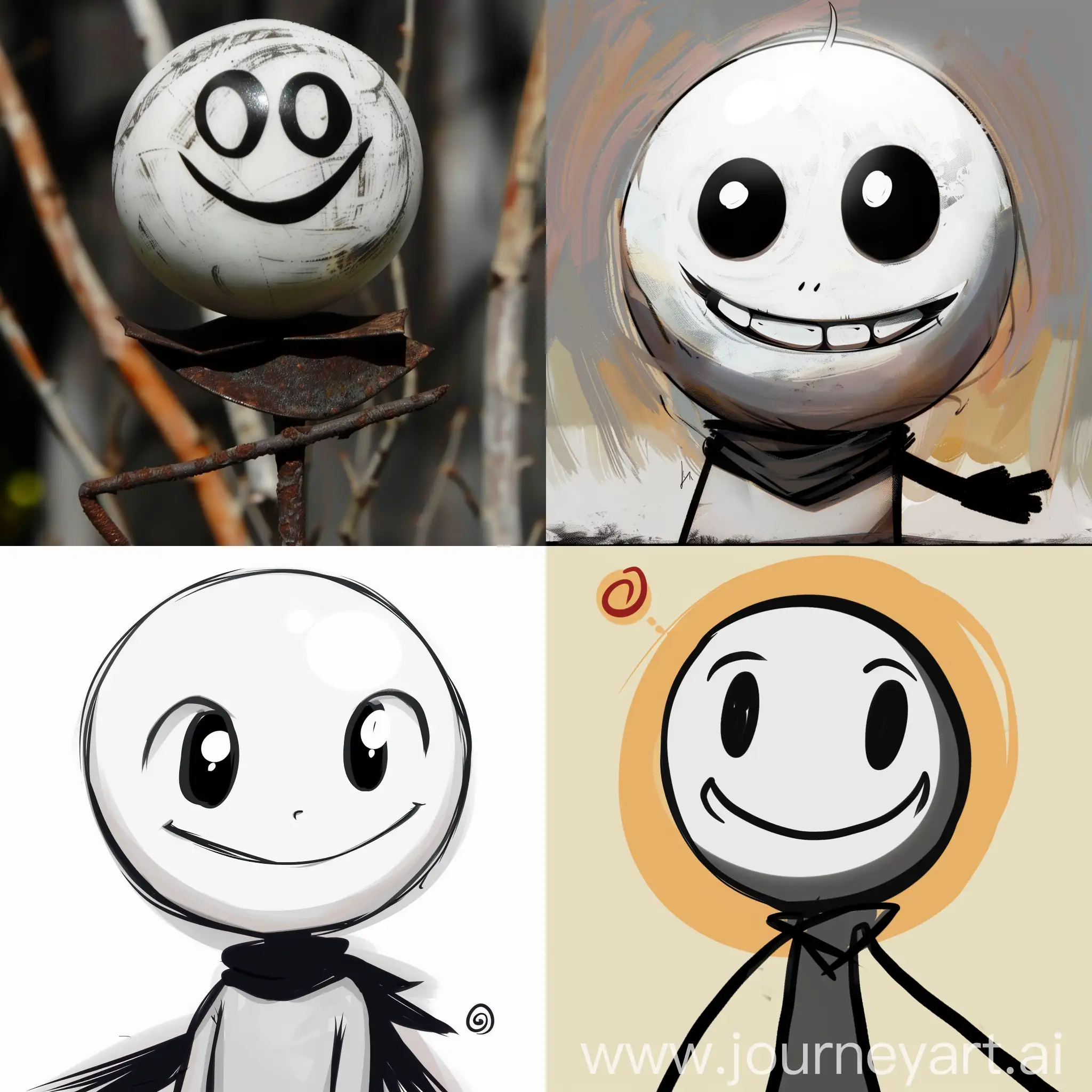 Smiling-Stickman-Head-Vector-Illustration