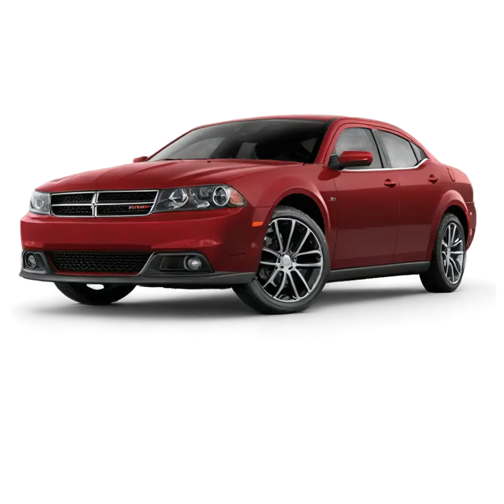 HighQuality-Red-2014-Dodge-Avenger-PNG-Image-Enhancing-Clarity-and-Detail